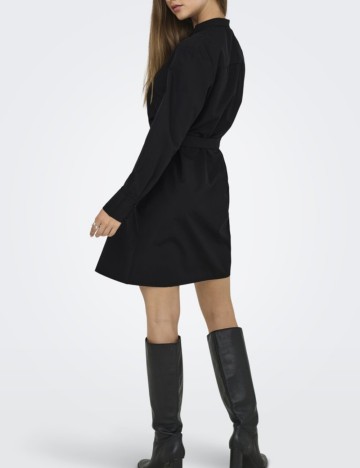 Rochie tip cămașă Only, negru