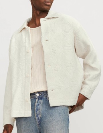 Cămașă Jack & Jones, crem