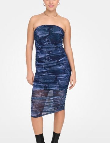 Rochie midi Only, albastru
