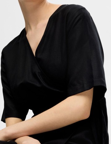 Rochie midi Selected, negru