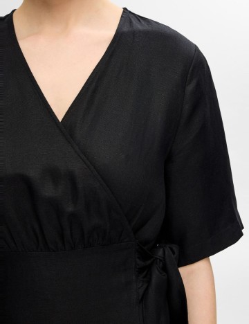 Rochie midi Selected, negru