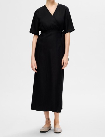 Rochie midi Selected, negru