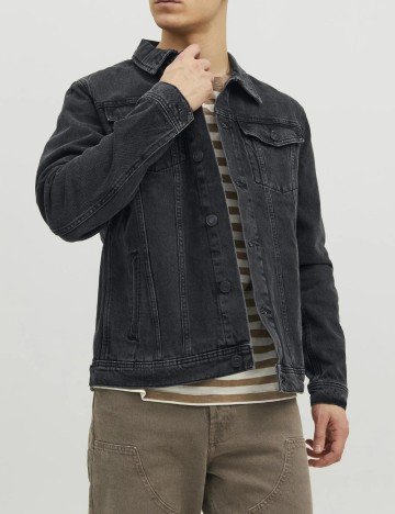 Jachetă De Blugi Jack & Jones, negru