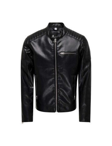 Geacă Imitație Piele Only & Sons, negru