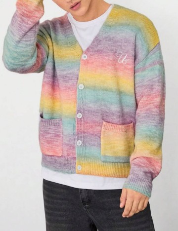 Cardigan Shein MANFINITY, mix culori