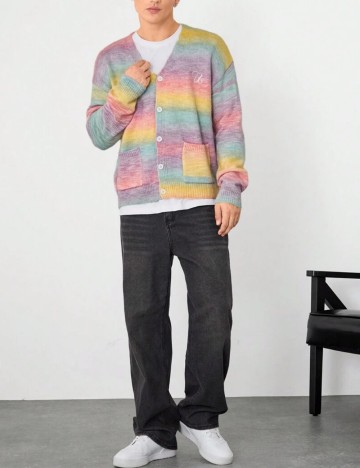 Cardigan Shein MANFINITY, mix culori