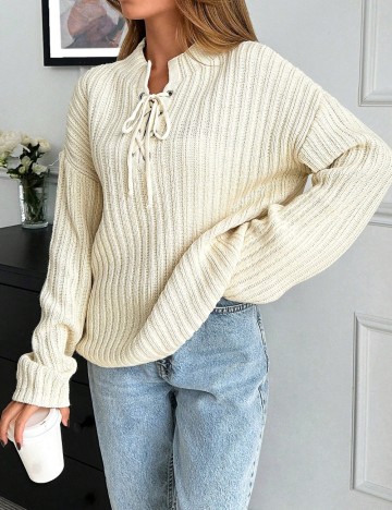 Pulover Shein, crem