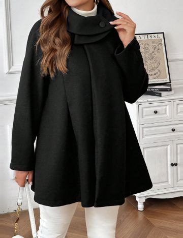 Palton Shein Curve+, negru