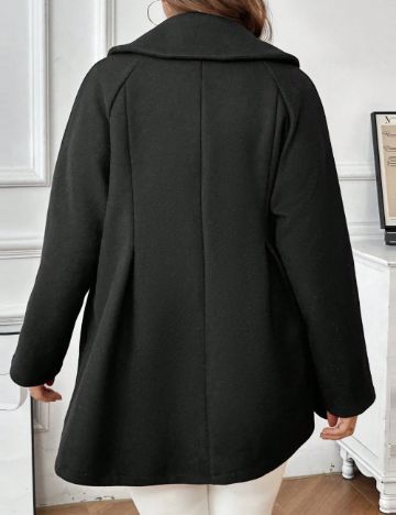 Palton Shein Curve+, negru