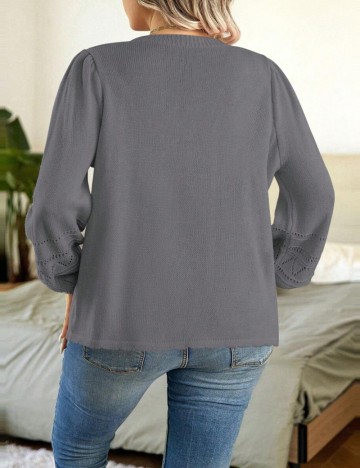 Pulover Shein Curve+, gri