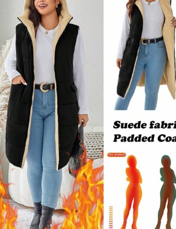 Vestă Shein Curve+, negru