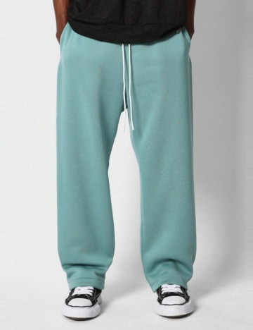 Pantaloni de trening Shein SUMWON, verde