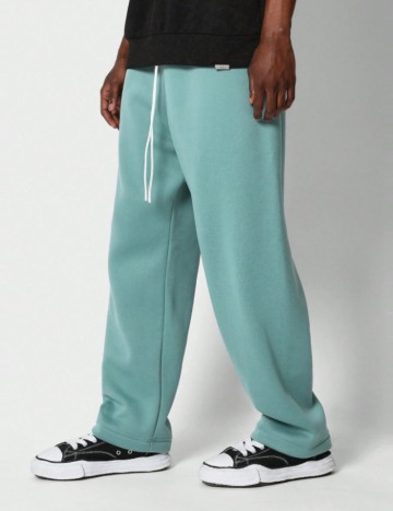 Pantaloni de trening Shein SUMWON, verde