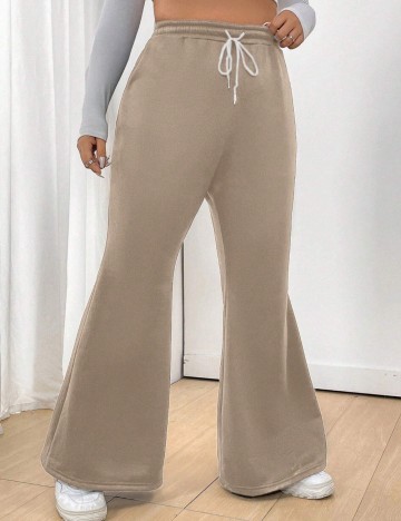 Pantaloni Shein Curve+, bej