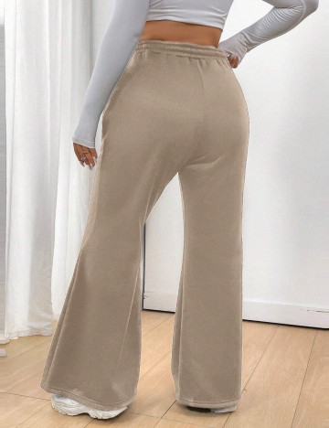 Pantaloni Shein Curve+, bej