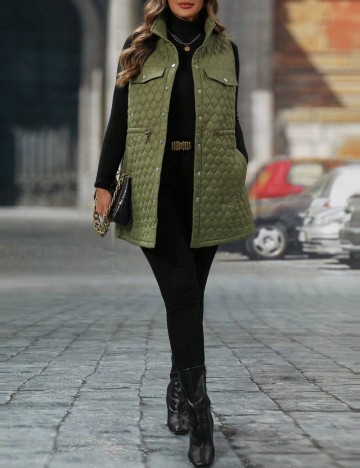 Vestă Shein Curve+, verde