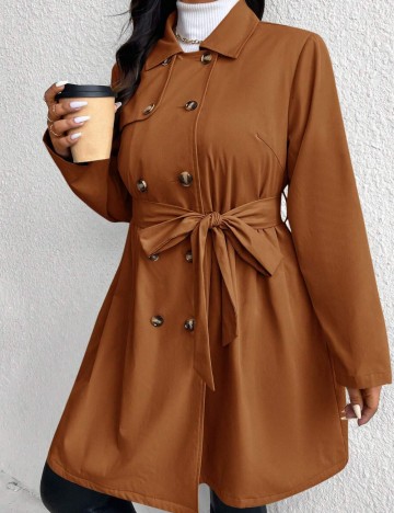 Trench Shein Curve+, maro