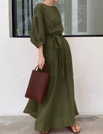 Rochie maxi Shein, verde