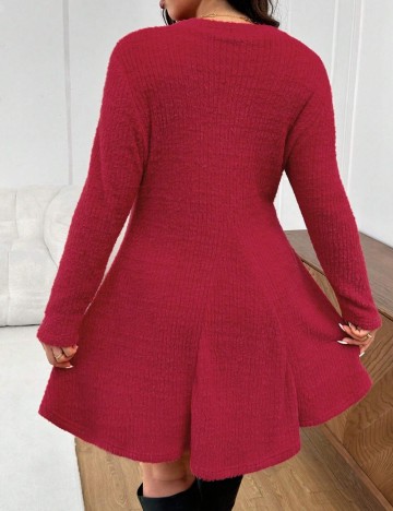 Rochie mini Shein Curve+, roșu