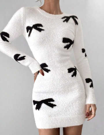 Rochie mini Shein, crem