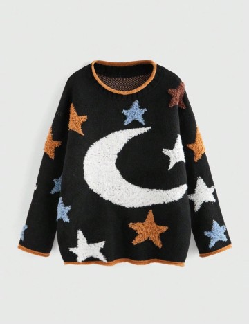 Pulover Shein Curve+, negru
