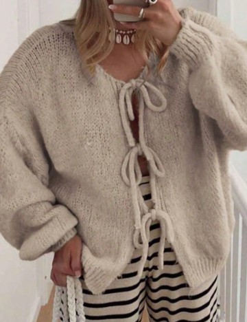 Pulover Shein Curve+, bej