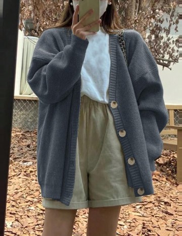 Cardigan Shein, gri