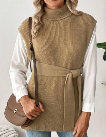 Vestă Shein, bej