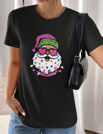 Tricou Shein Curve+, negru