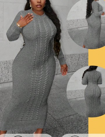 Rochie midi Shein, gri