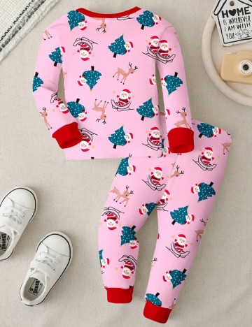 Compleu pijamale Shein, roz