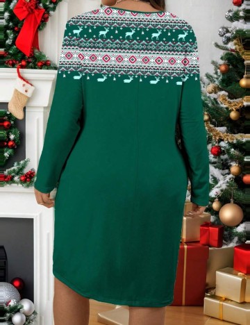 Rochie mini Shein Emery Rose, verde