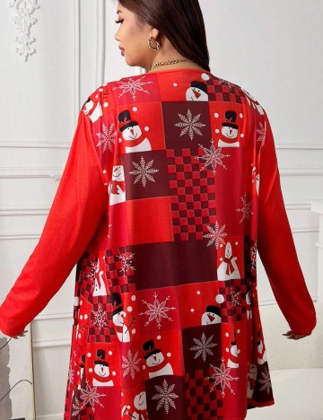 Cardigan Shein Curve+, roșu