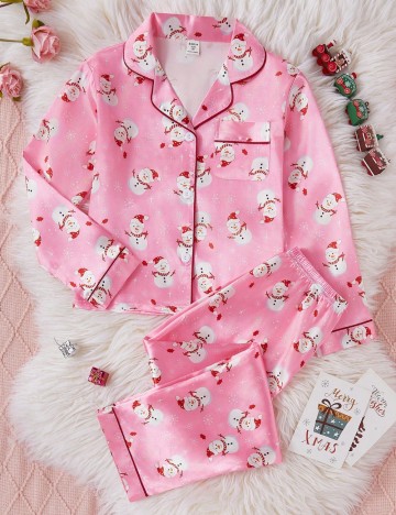 Compleu pijamale Shein, roz