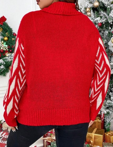 Cardigan Shein Curve+, roșu