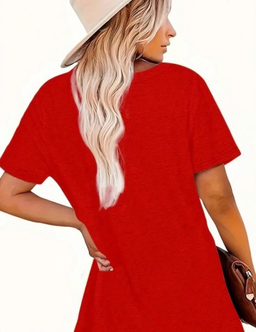 Tricou Shein Curve+, roșu