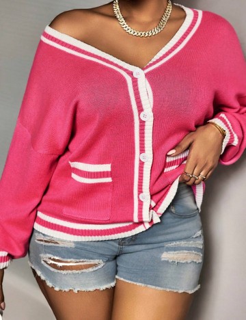Cardigan Shein Curve+, roz