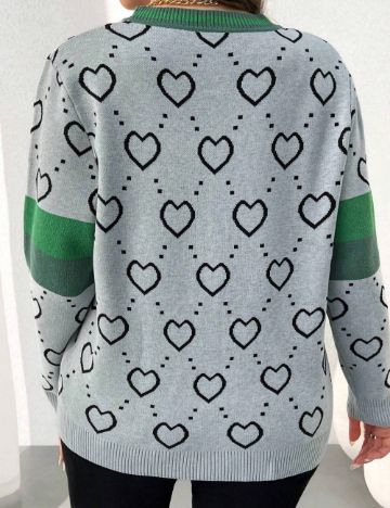 Cardigan Shein Curve+, mix culori