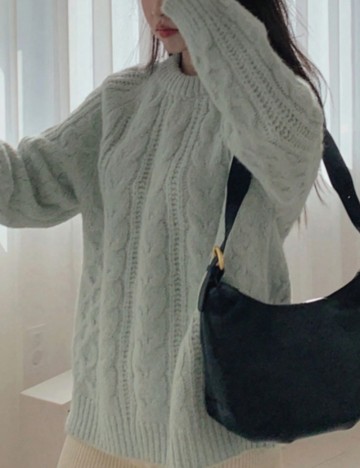 Pulover Shein DAZY, verde