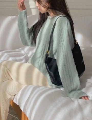 Pulover Shein DAZY, verde