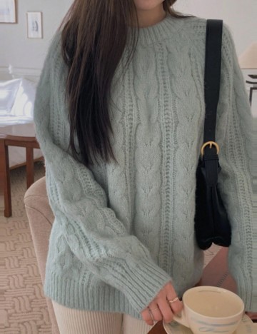 Pulover Shein DAZY, verde