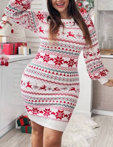 Rochie mini Shein Curve+, mix culori