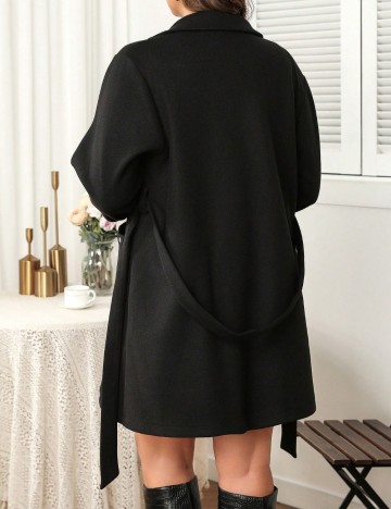 Palton Shein Curve+, negru