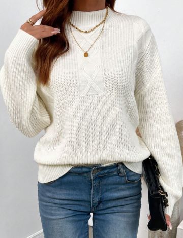 Pulover Shein, crem