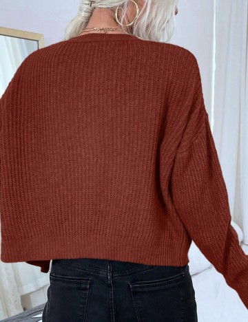 Cardigan Shein, cărămiziu