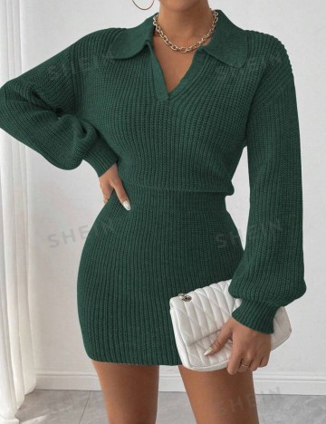 Rochie mini Shein, verde
