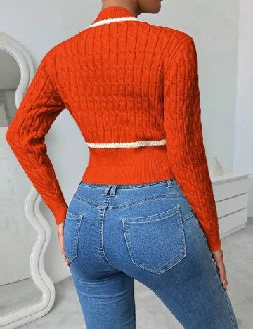 Pulover cu nasturi Shein, mix culori