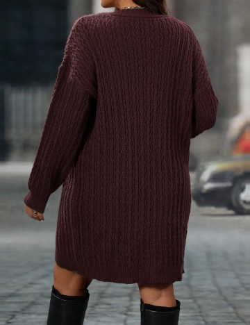 Set Rochie și Cardigan Shein Curve+, maro