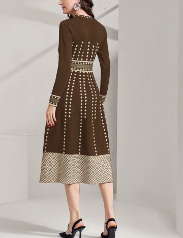 Rochie midi Shein, mix culori