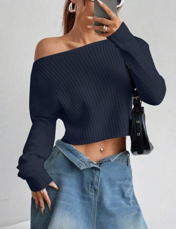 Pulover Shein, bleumarin
